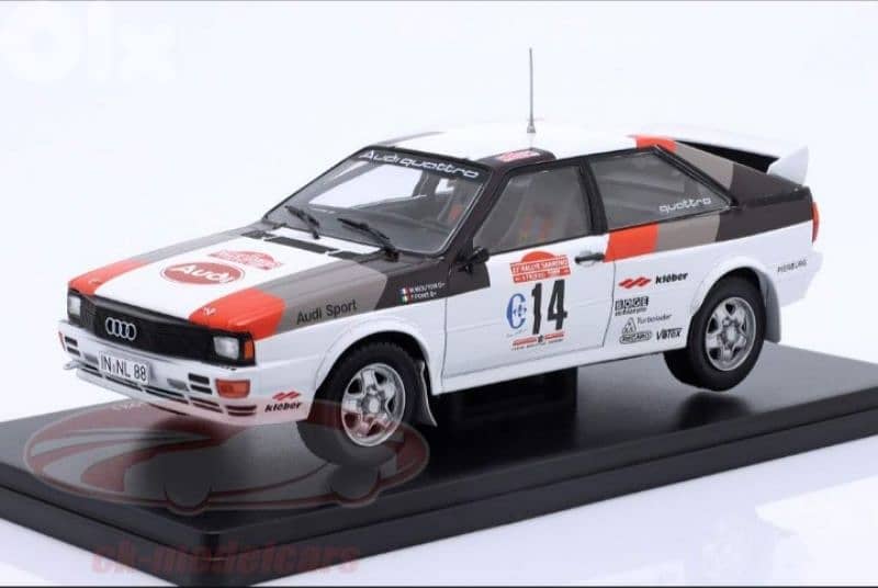 Audi Quattro (San Remo 1981) diecast car model 1:24. 1