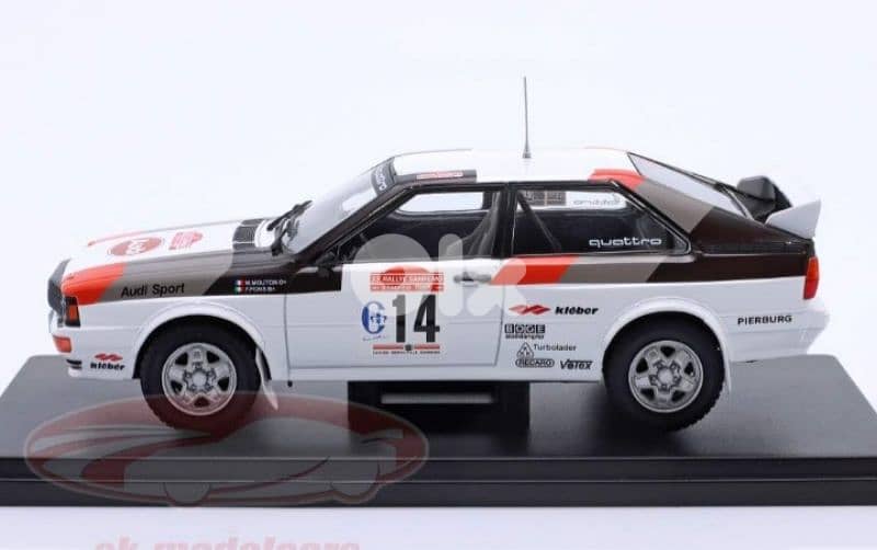 Audi Quattro (San Remo 1981) diecast car model 1:24. 2