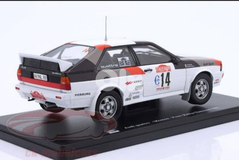 Audi Quattro (San Remo 1981) diecast car model 1:24. 3