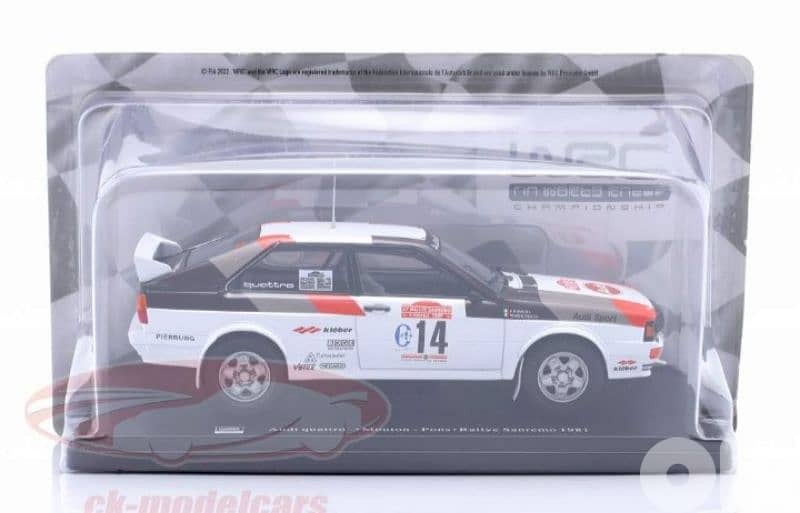 Audi Quattro (San Remo 1981) diecast car model 1:24. 5