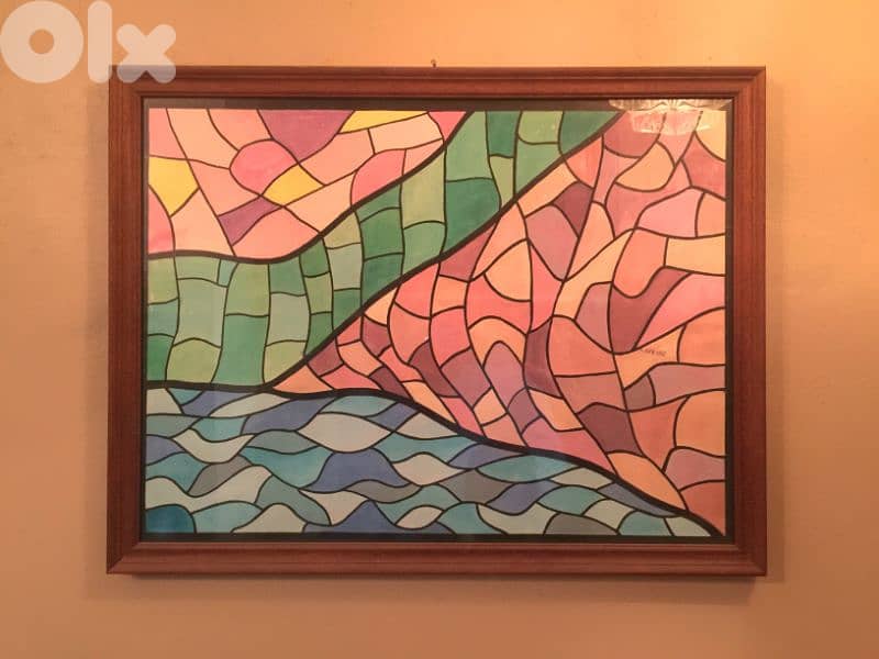 Wall Decoration Painting  - Handmade  - لوحة رسم يد 0