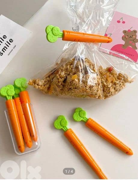 cute kitchen bags sealing clips 3