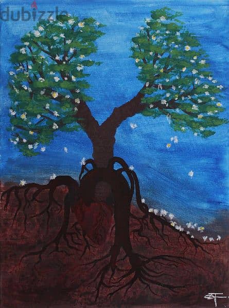 In the garden of immortality - painting 1