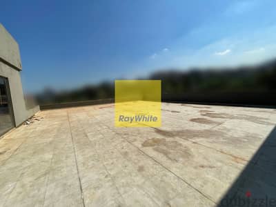 Office with terrace for rent in Dbayehمكتب مع تراس للإيجار