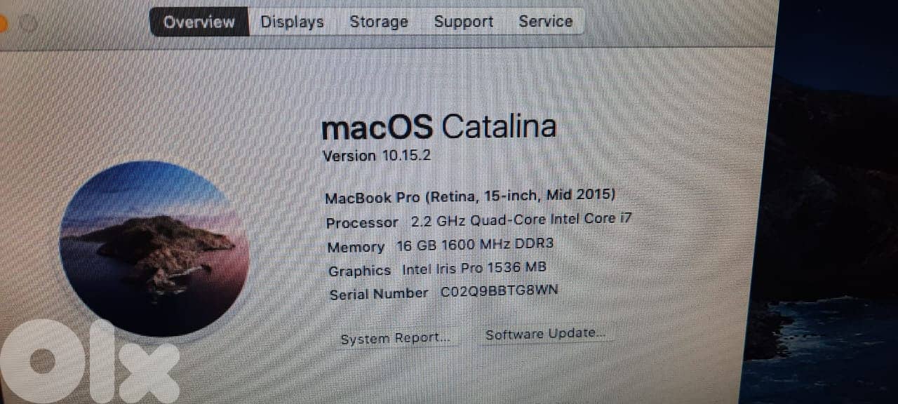 Macbook pro damaged screen 2015 retina 0