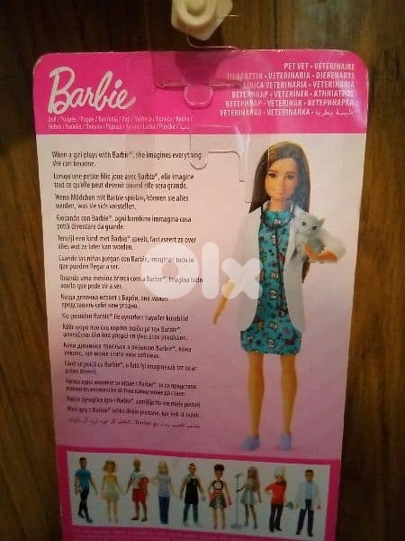 Barbie YOU CAN BE ANYTHING PET VET Hispanic Boxed doll+Small Cat=33$ 5