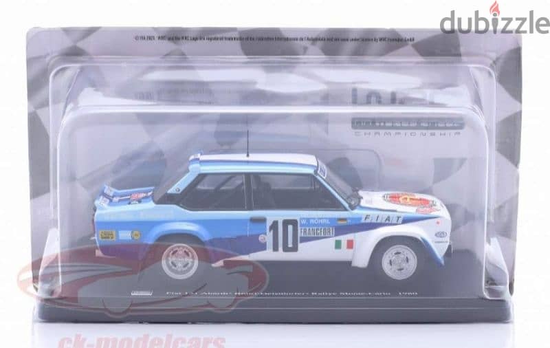 Fiat 131 Abarth (Rally Monte Carlo 1980) diecast car model 1:24. 5
