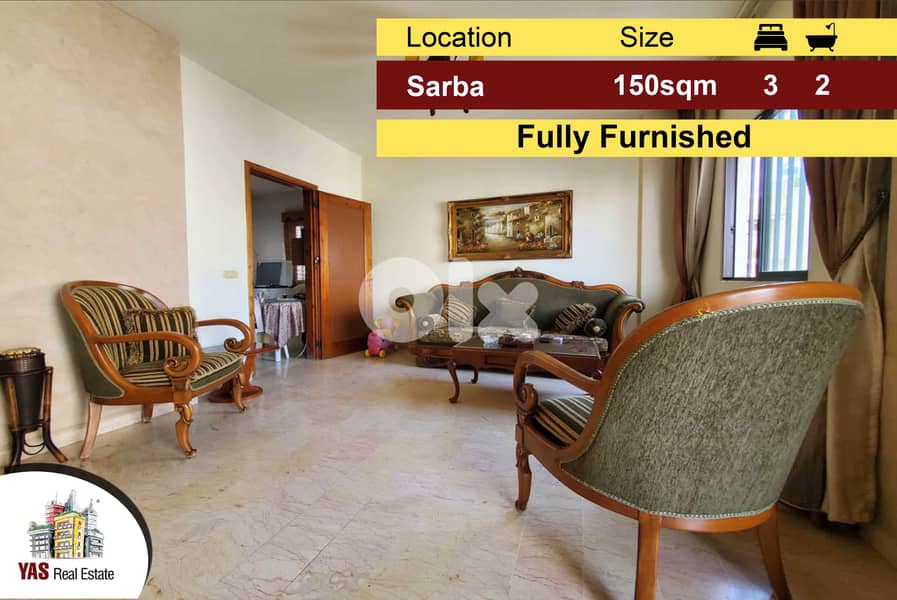Sarba 150m2 | Prime Location | Fully Furnished | TO 0