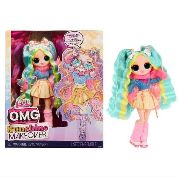 LOL Surprise OMG Sunshine Makeover Bubblegum DJ Fashion Doll 1