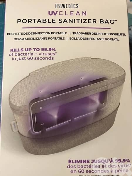 homedics uv sanitiser bag 2