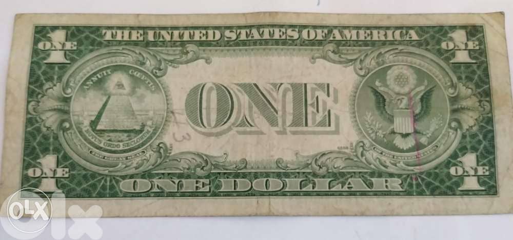 USA One Dollar Silver BankNote certifcate year 1935 1
