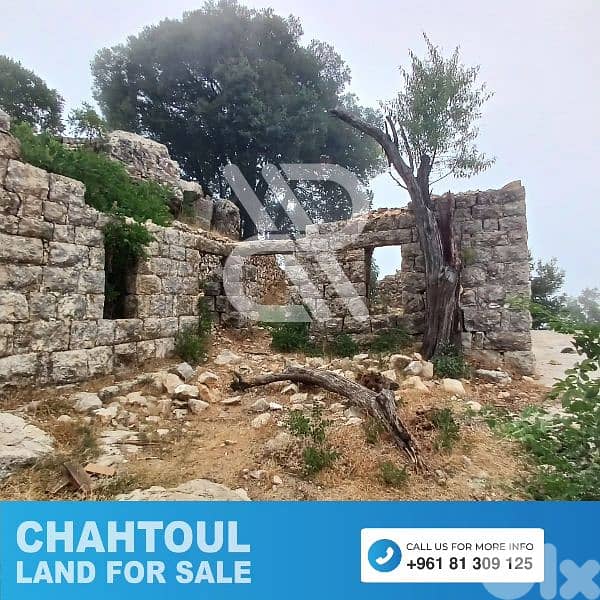 Land for sale in chahtoul - أرض للبيع في شحتول 1