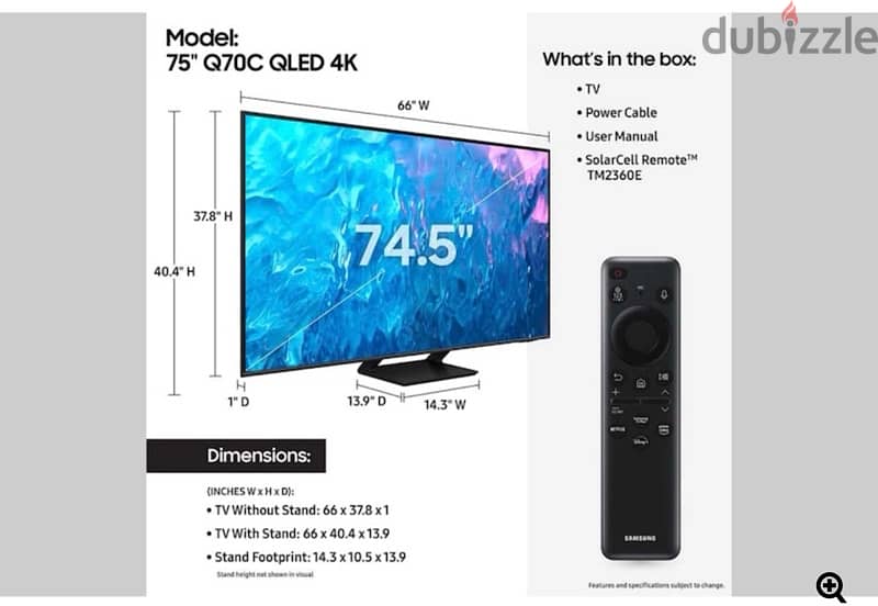 Samsung 85” Q7F Qled 4K TV 4
