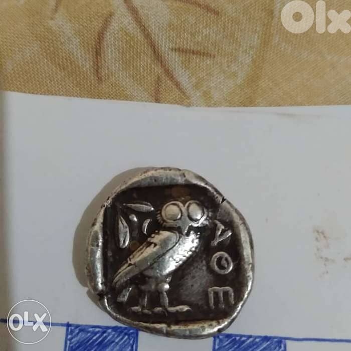 Ancient Greek Athena Silver Coin Tettadrachm year 415 BC weight 16.7 g 1