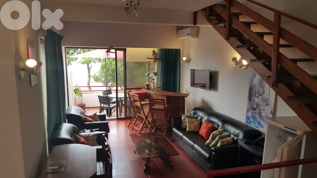 L12929-Furnished Duplex Chalet With Seaview for Rent in Jounieh 3