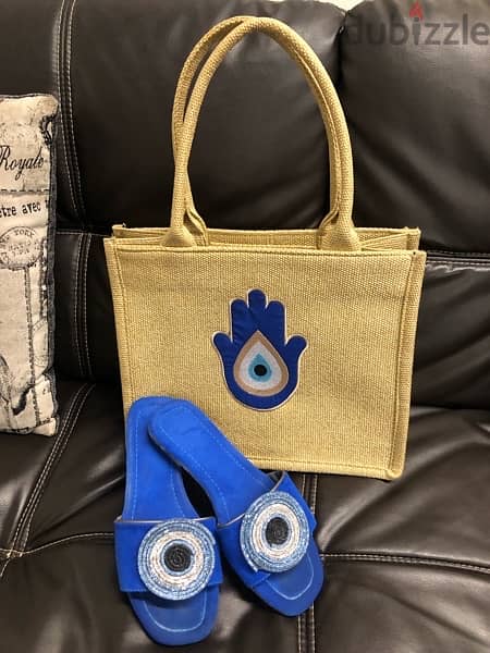 handbag with shoes set; bag, shoes, quality+++, size 37 حذاء مع حقيبة 3