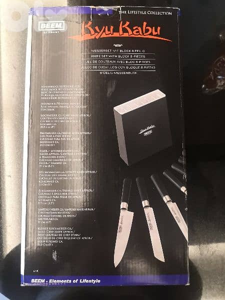 knives set + stand BEEM 4