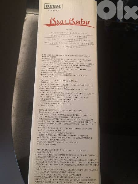 knives set + stand BEEM 5