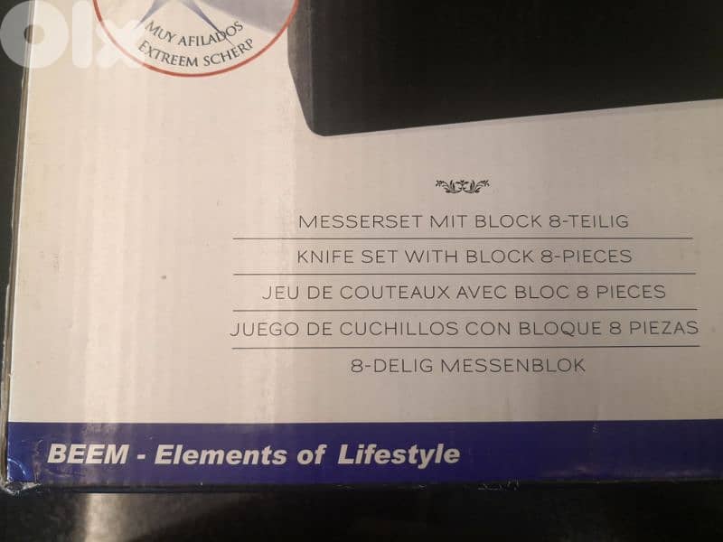 knives set + stand BEEM 6