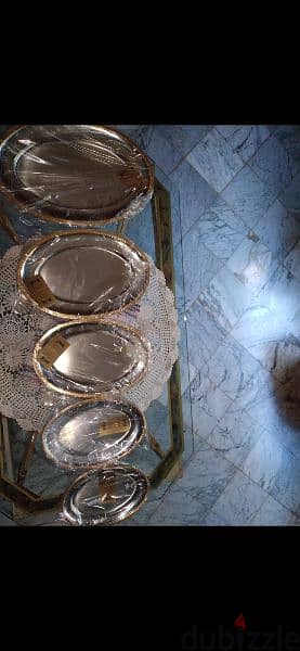 5 large plate / 76046655/ gold plated