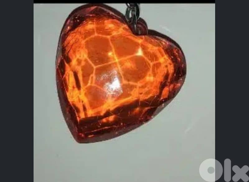 key holder authentic swarovski red heart crystal 5