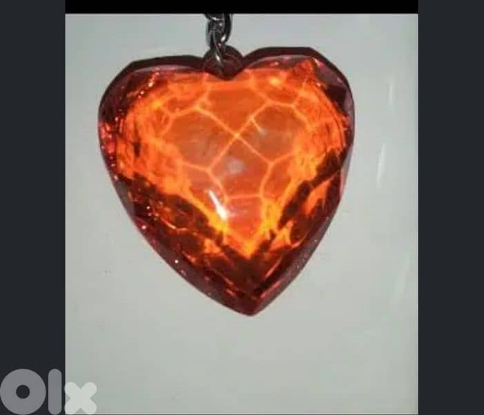 key holder authentic swarovski red heart crystal 6