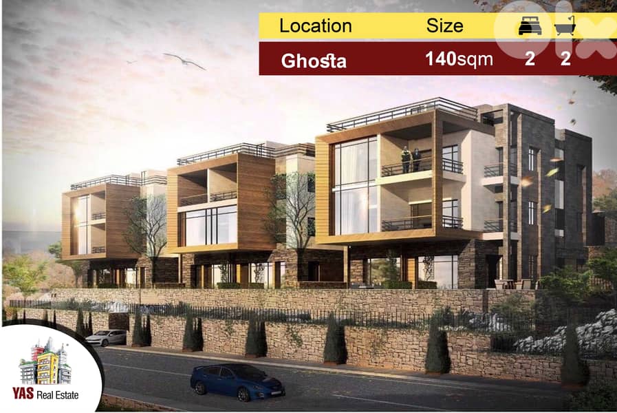 Ghosta 105m2 | 140m2 | 200m2 | 240m2 | Prime Location | Luxurious | 0