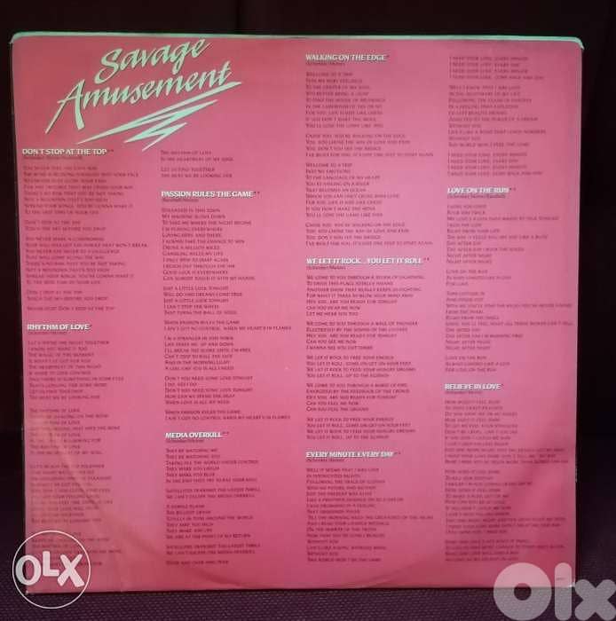 Scorpions - Savage Amusement - 1988 - Vinyl 2