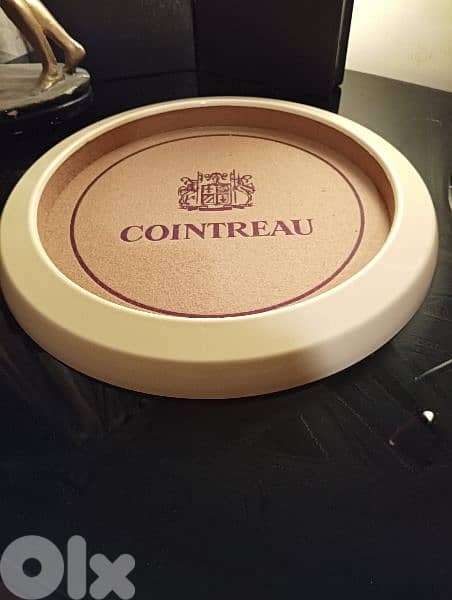 Vintage cointreau cocktail serving tray 0