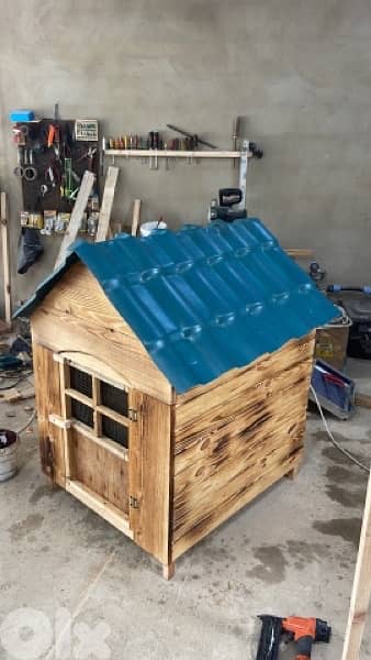 All types of dog houses available جميع انواع بيوت الكلاب 2