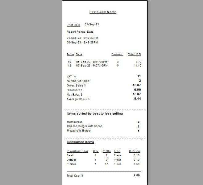 POS for restaurants with tablet app 2