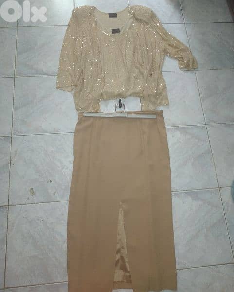 set 3pcs skirt top cardigan 42 to 48 size 3