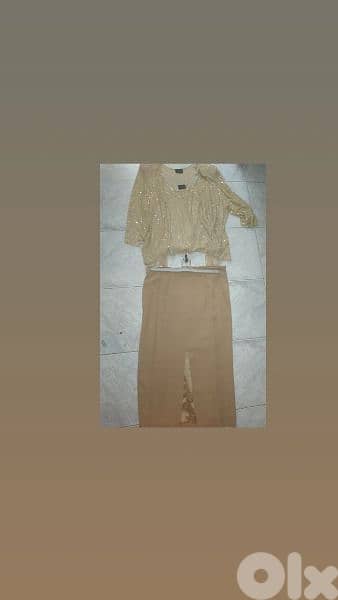 set 3pcs skirt top cardigan 42 to 48 size 5
