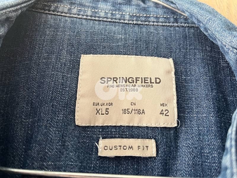 original springfield jeans chemise short sleeve 10 usd 1