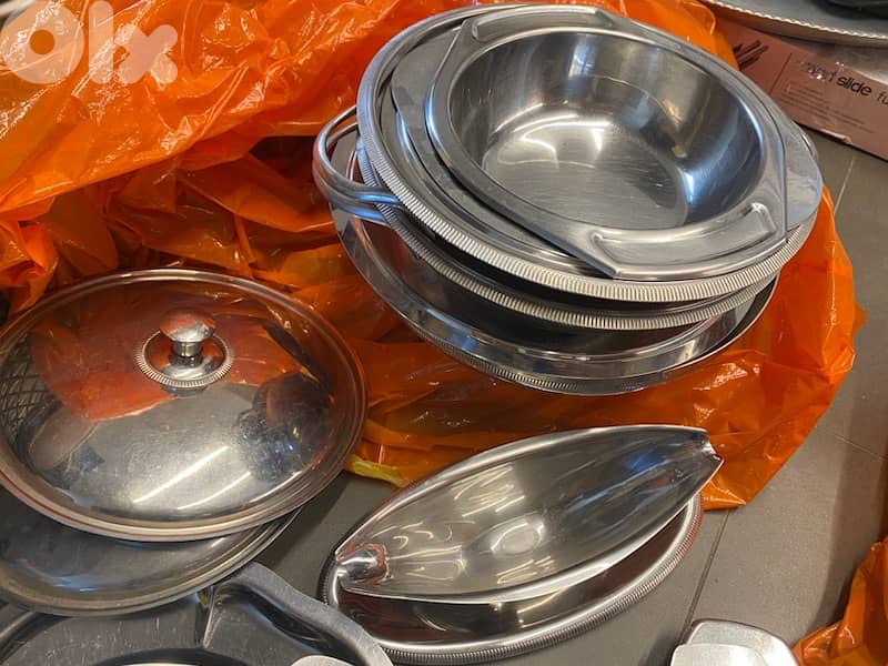 stainless plates set 1