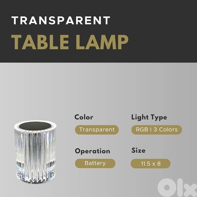 Transparent Table Lamp, Modern Acrylic Lighting 4