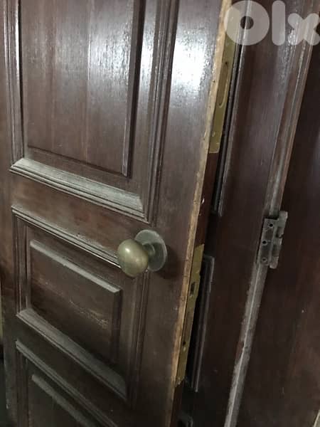 door wood mogono very nice & salon door 2 pieces 0