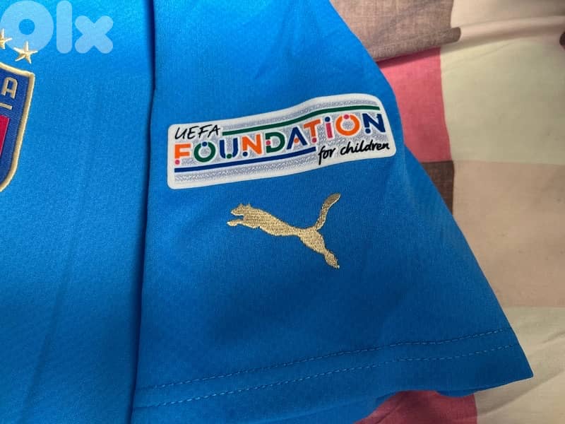 italia finalissima  barella super copa puma jersey 2022 with argentina 6