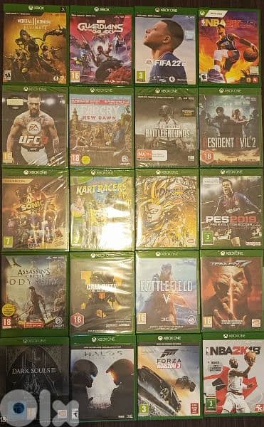 Giant collection of used games Xbox one for sale only