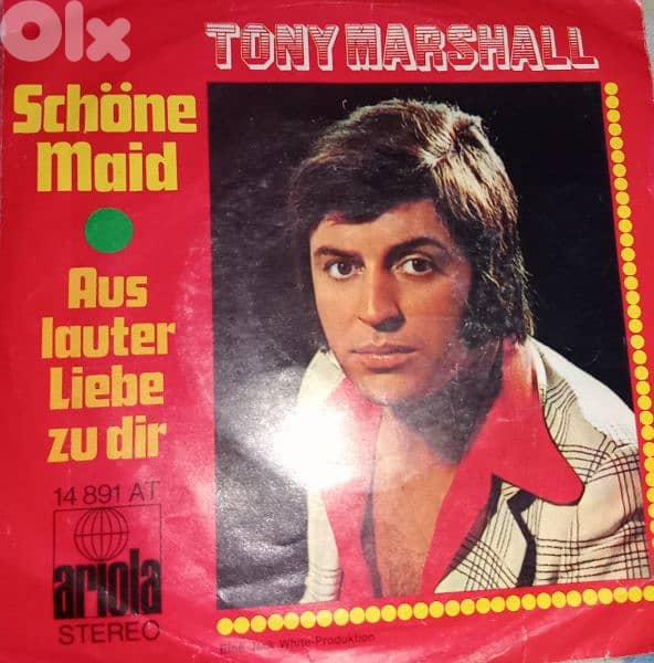 vinyl record tony marshall - 45 tours 0
