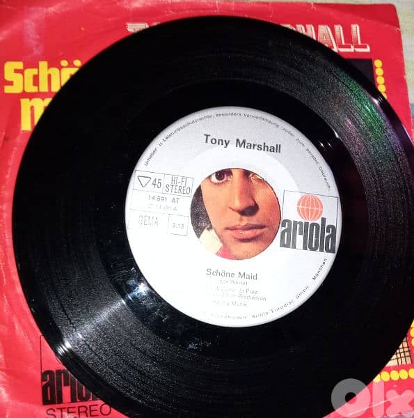 vinyl record tony marshall - 45 tours 1
