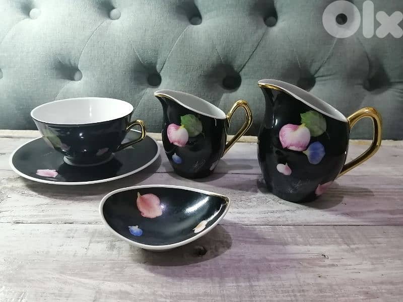 Japanese hand painted cups set 2