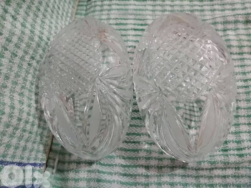 oval crystal clear plates 0