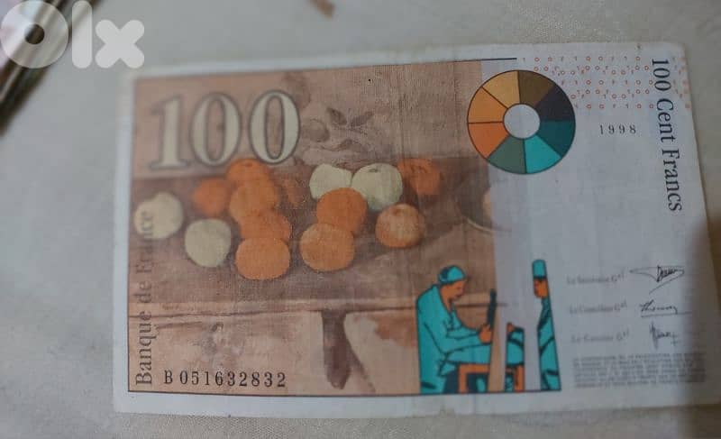 French 100 cent Franc Banknote 1