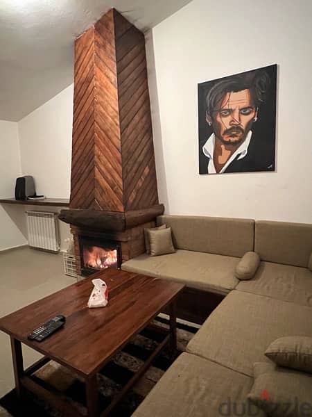 Faraya Chalet 70SQM - 1 Bedroom 350$/Month  in Heart of faraya Village 1