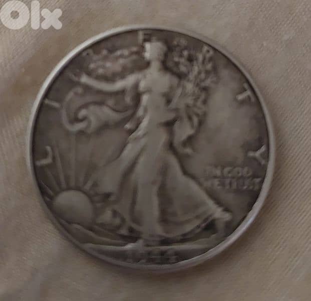 USA Dancing Liberity Silver Half Dollar coin year 1944 wieght 12.5 gr 1