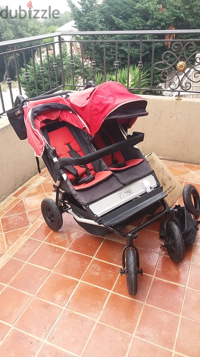 Mountain Buggy Duo Pram Stroller - Twins 0