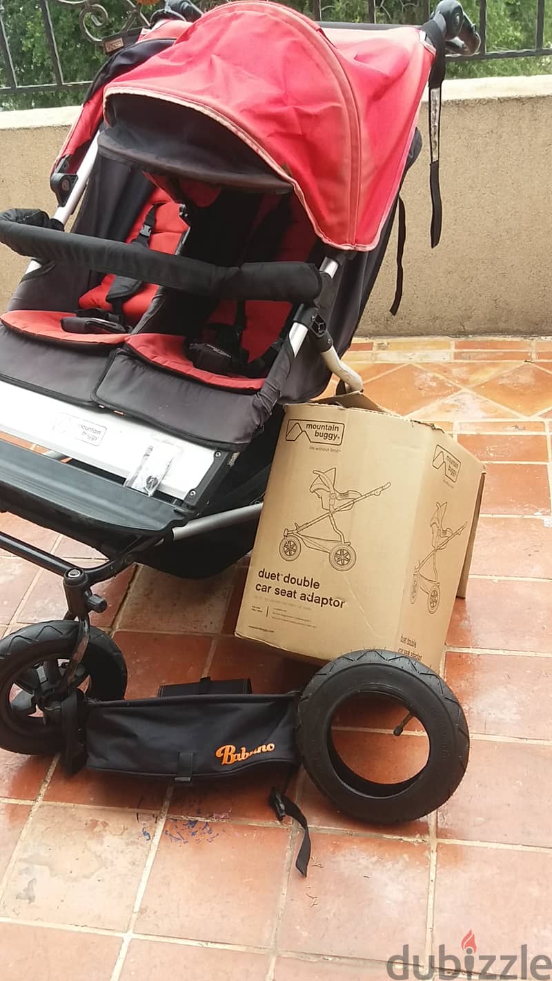Mountain Buggy Duo Pram Stroller - Twins 1