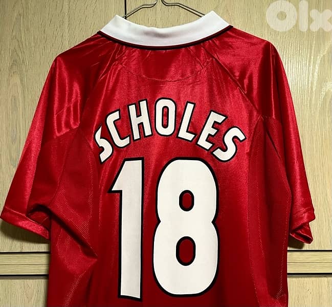 Scholes Manchester United winner 1999champions league the final shirt 1