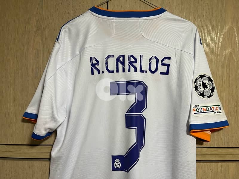 R. Carlos 3  Real Madrid 2022 home limited edition adidas jersey 1